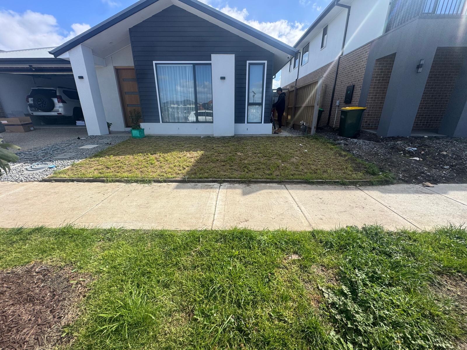 Donnybrook front yard before artificial grass installation